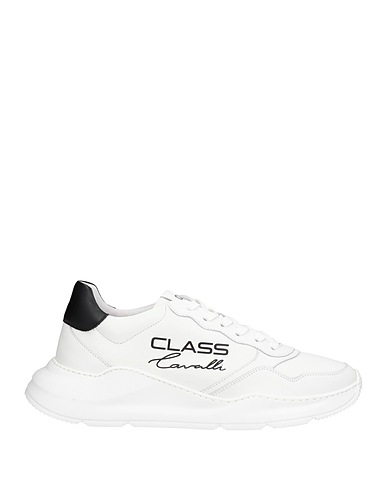 CAVALLI CLASS Sneakers White Calfskin