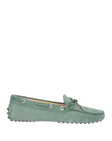 TOD'S Loafers Sage green Leather