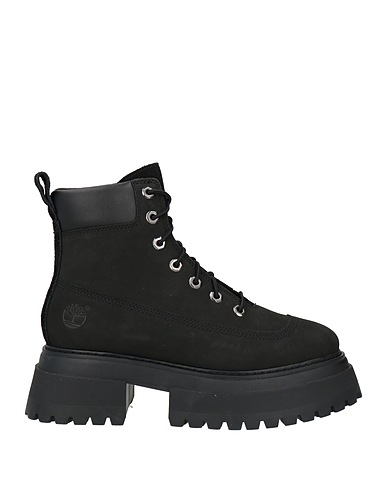 TIMBERLAND Stiefelette Schwarz Leder, Gewebefasern