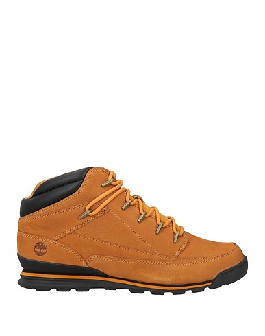 TIMBERLAND Ankle boot Camel Leather, Textile fibres