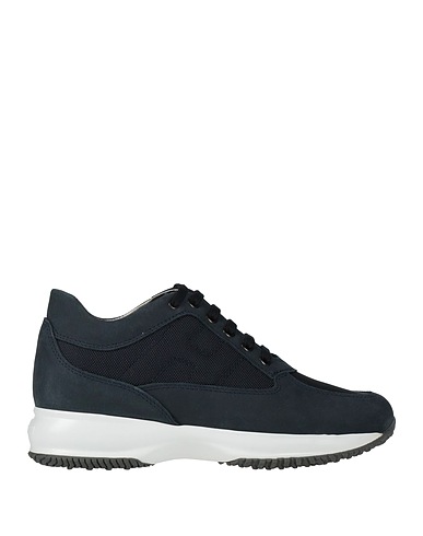 HOGAN Sneakers INTERACTIVE Navy Leather, Textile fibers