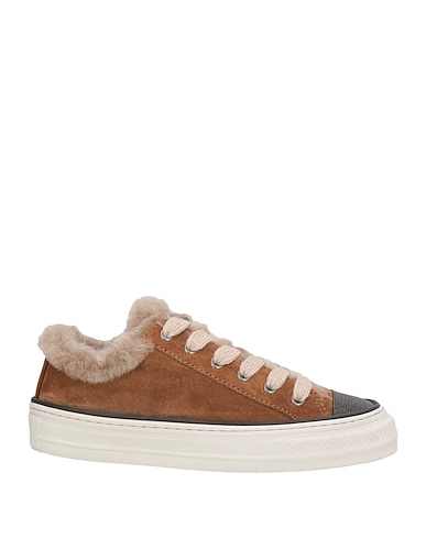 BRUNELLO CUCINELLI Sneakers Schokobraun 100% Leder