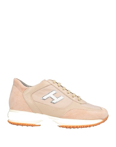 HOGAN Sneakers Beige Pelle, Fibre tessili