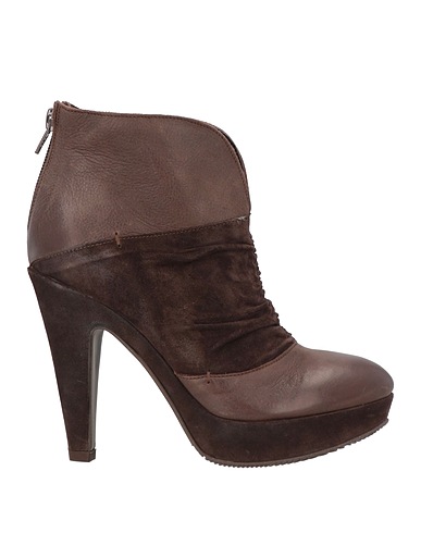 NOW Ankle boot Dark brown Leather