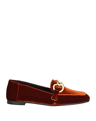GIULIA NERI Loafers Rust Textile fibres