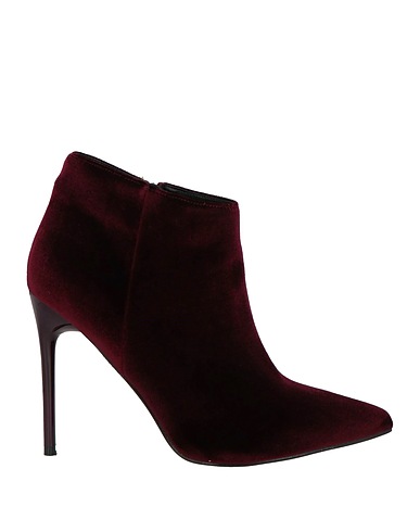 CRISTIN Ankle boot Burgundy Textile fibres