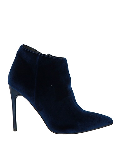 CRISTIN Ankle boot Blue Textile fibres
