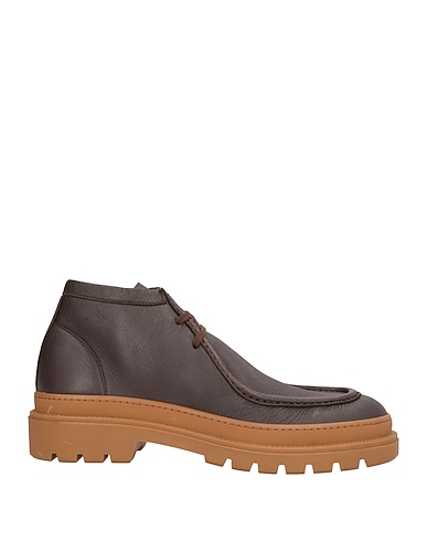 FABI Ankle boot Dark brown Leather