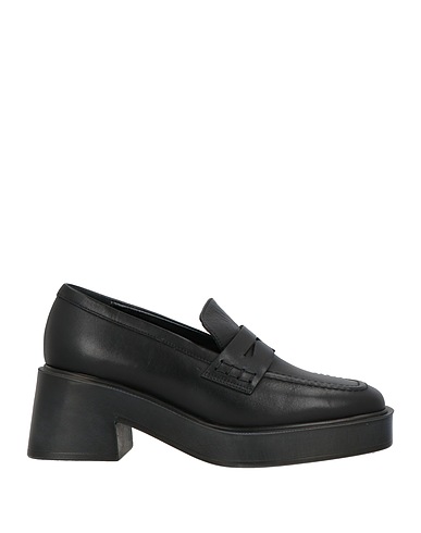 LORENZO MARI Loafers Black Leather