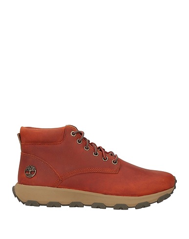 TIMBERLAND Stivaletti Ruggine Pelle, Fibre tessili