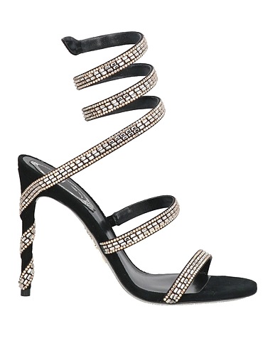 RENE' CAOVILLA Sandals Black Leather