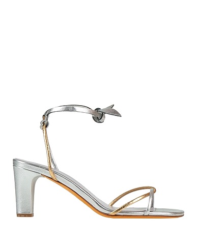 MARYAM NASSIR ZADEH Sandals Silver Leather