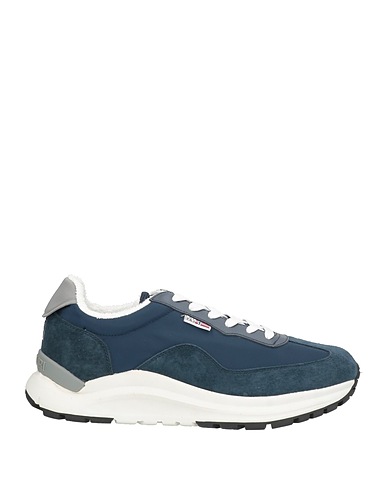 NAPAPIJRI Sneakers Navy blue Leather, Textile fibres