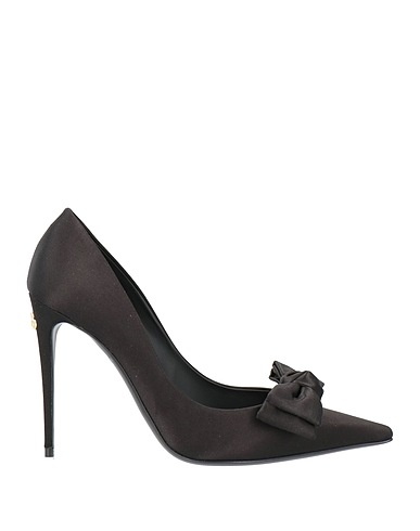 DOLCE&GABBANA Pump Black 67% Viscose, 32% Silk, 1% Goat skin