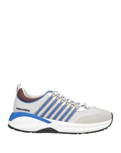 DSQUARED2 Sneakers DASH Light grey Textile fibers, Calfskin, Synthetisches Material