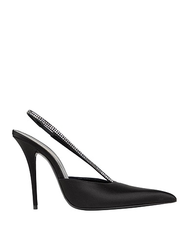 SAINT LAURENT Court Black Textile fibres