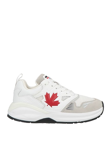 DSQUARED2 Sneakers DASH White Calfskin, Textile fibres