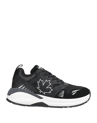 DSQUARED2 Sneakers DASH Black Calfskin, Textile fibres
