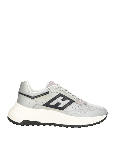 HOGAN Sneakers Grey Textile fibres, Leather