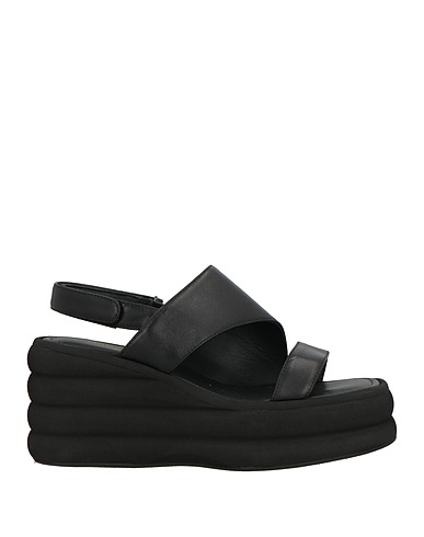EMANUÉLLE VEE Sandals Black Leather