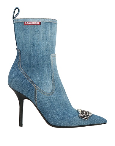 DSQUARED2 Ankle boot Blue Textile fibers