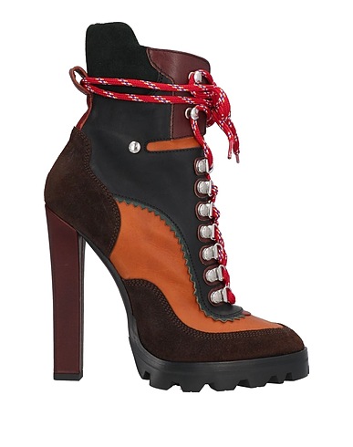DSQUARED2 Ankle boot Dark brown Leather