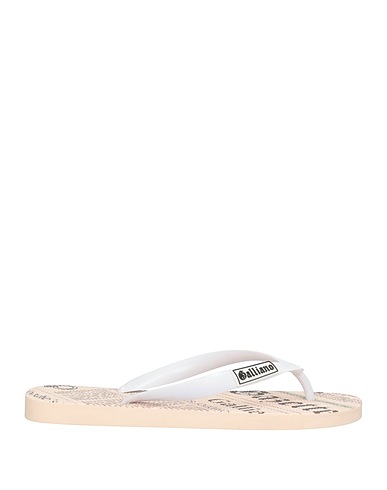 JOHN GALLIANO Flip flops White Rubber