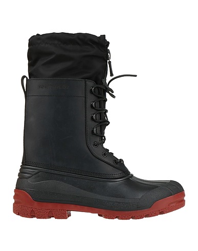 DSQUARED2 Ankle boot Black Cow leather, Nylon, Rubber
