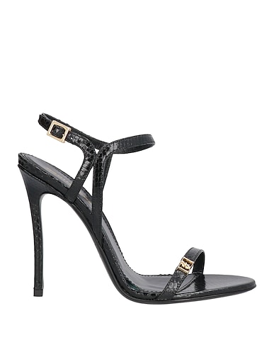 DSQUARED2 Sandali Nero Pelle di vitello