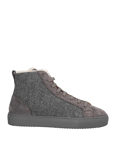 DOUCAL'S Sneakers Grey Leather, Textile fibers