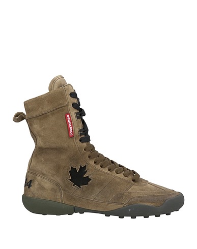 DSQUARED2 Sneakers Military green Leather