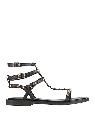 LES TROPEZIENNES Sandals Black Leather