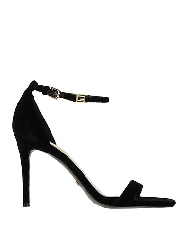 GUESS Sandals Black Textile fibers