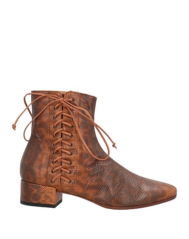 FRANCESCO RUSSO Ankle boot Brown Leather