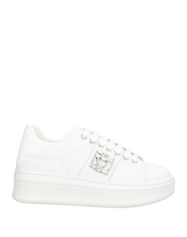 GAëLLE Paris Sneakers White Leather, Synthetisches Material
