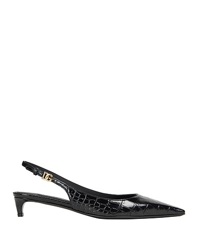 DOLCE&GABBANA Pump Black 100% Calfskin