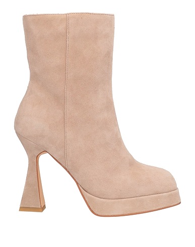 ALMA EN PENA. Ankle boot Beige Leather