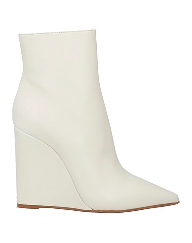 LE SILLA Ankle boot Off white Leather