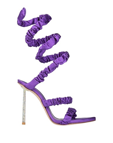 LE SILLA Sandals Purple Textile fibers