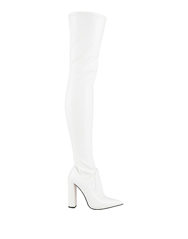 LE SILLA Boots White Textile fibres