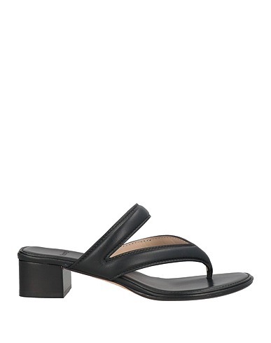 THEORY Flip flops Black Leather