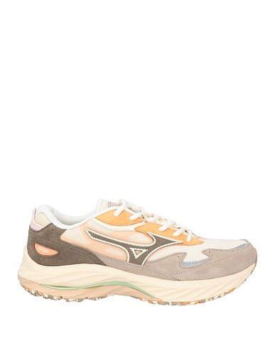 MIZUNO Sneakers Off white Leather, Textile fibers