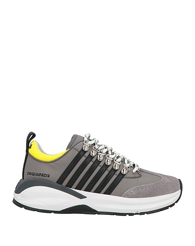 DSQUARED2 Sneakers DASH Grey Calfskin, Textile fibres, Synthetisches Material