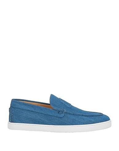 CHRISTIAN LOUBOUTIN Sneakers Blue Textile fibers