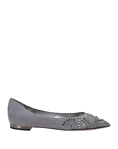 LE SILLA Ballet flats Grey Leather