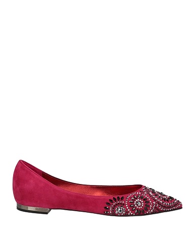 LE SILLA Ballet flats Garnet Leather