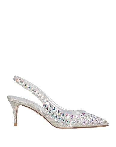 LE SILLA Pump Silver Synthetisches Material