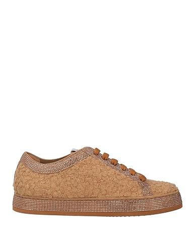 LE SILLA Sneakers Camel Textile fibers, Leather