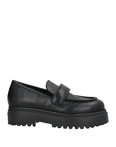 LE SILLA Loafers Black Leather