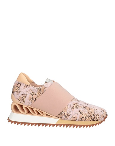 LE SILLA Sneakers Blush Leather, Textile fibers